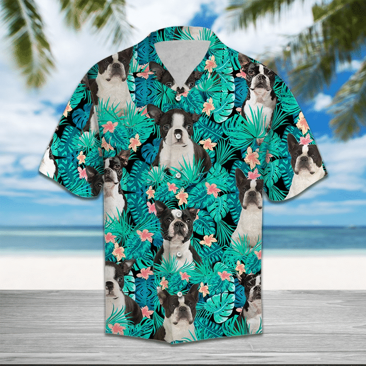 Boston Terrier Hawaiian Shirt | Unisex | Adult | Hw4255