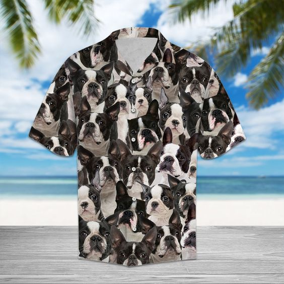 Boston Terrier Awesome Hawaiian Shirt | Unisex | Adult | Hw6338