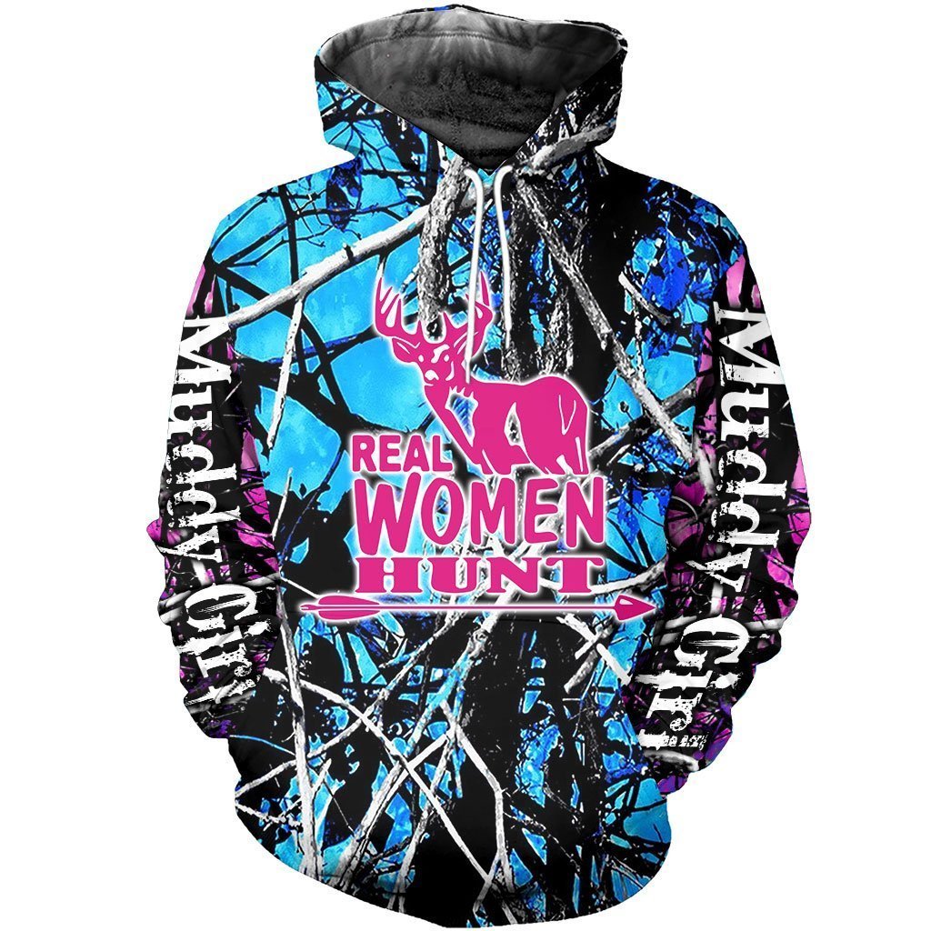 Blue And Pink Camo Muddy Girl 3D All Over Print | Unisex | Adult | Ht7174