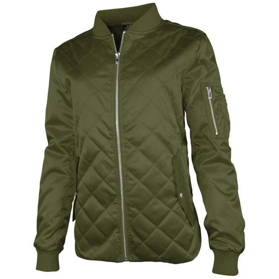 Charles River Women’s Olive Quilted Boston Flight Jacket