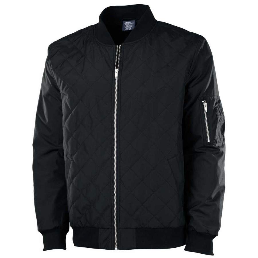 Charles River Men’s Black Quilted Boston Flight Jacket