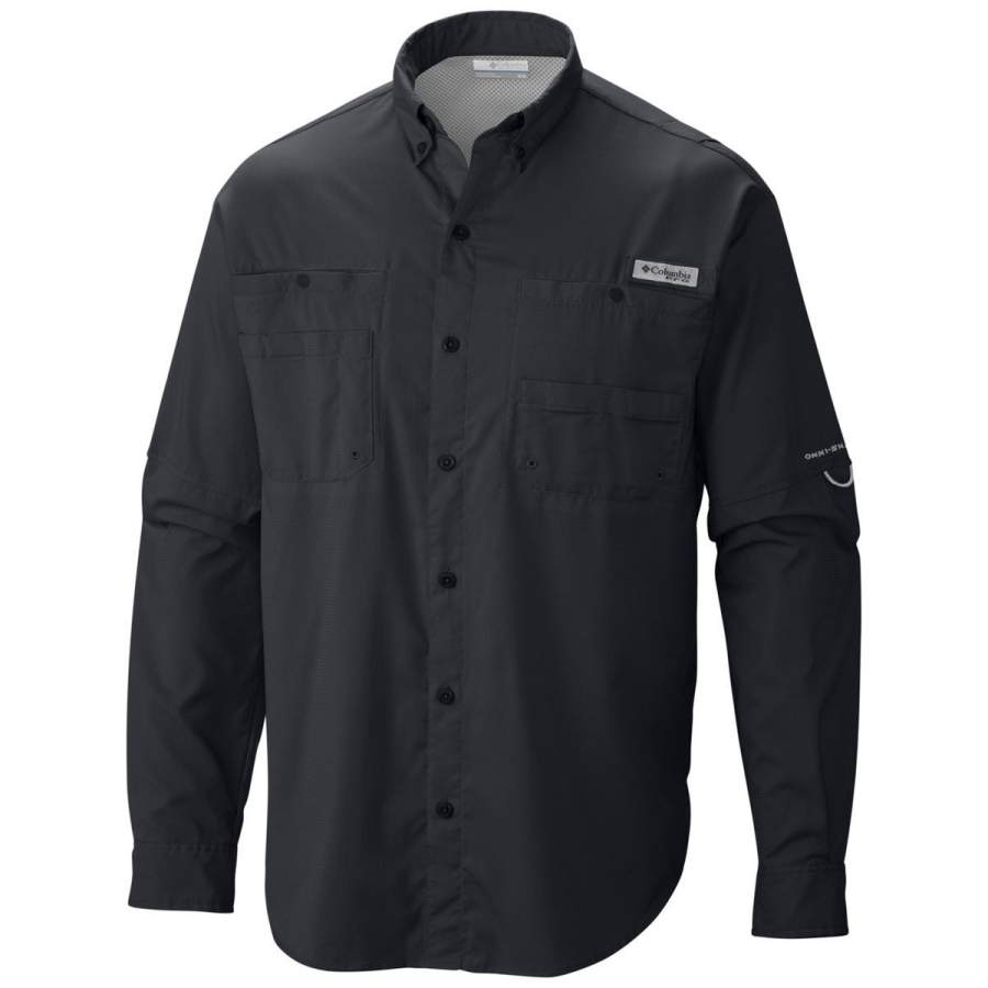 Columbia Men’s Black PFG Tamiami II Long Sleeve Shirt