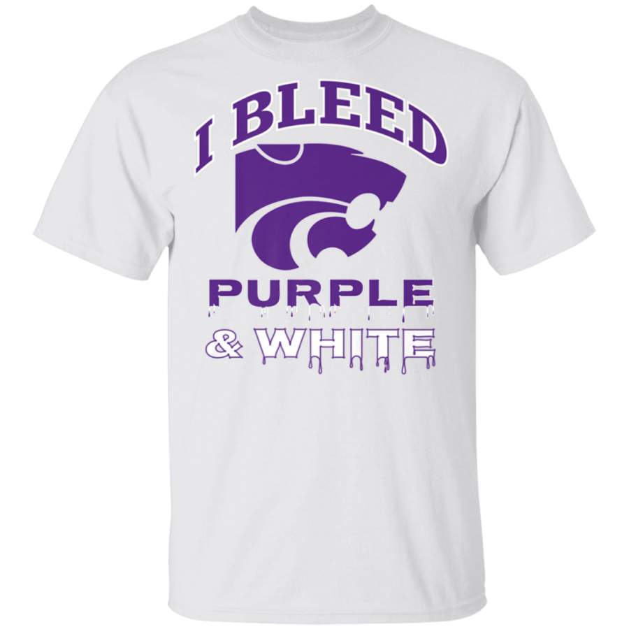 Design_Kansas State Wildcats I Bleed Colors TShirt Apparel