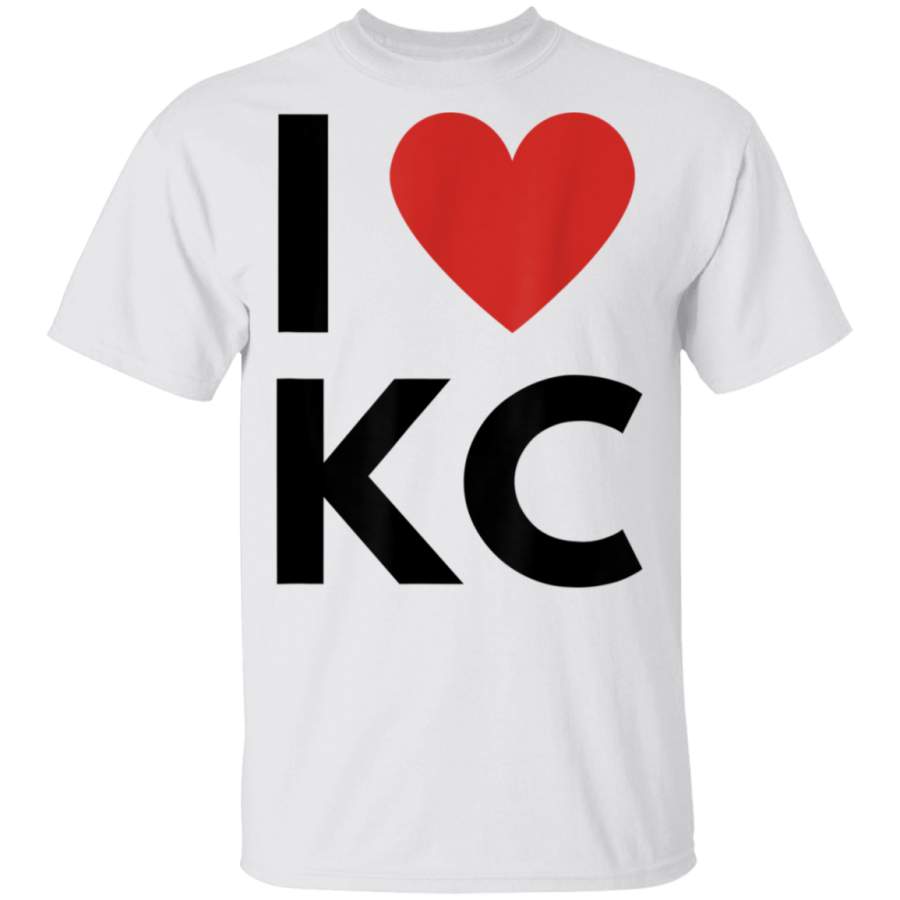 Design_I Love KC Heart Kansas City Love Fan Apparel TShirt