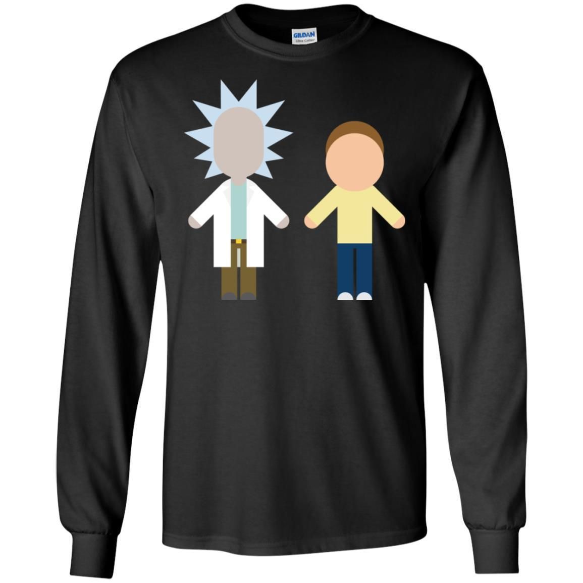 Rick And Morty Chibi Style Men Long Sleeve Shirt