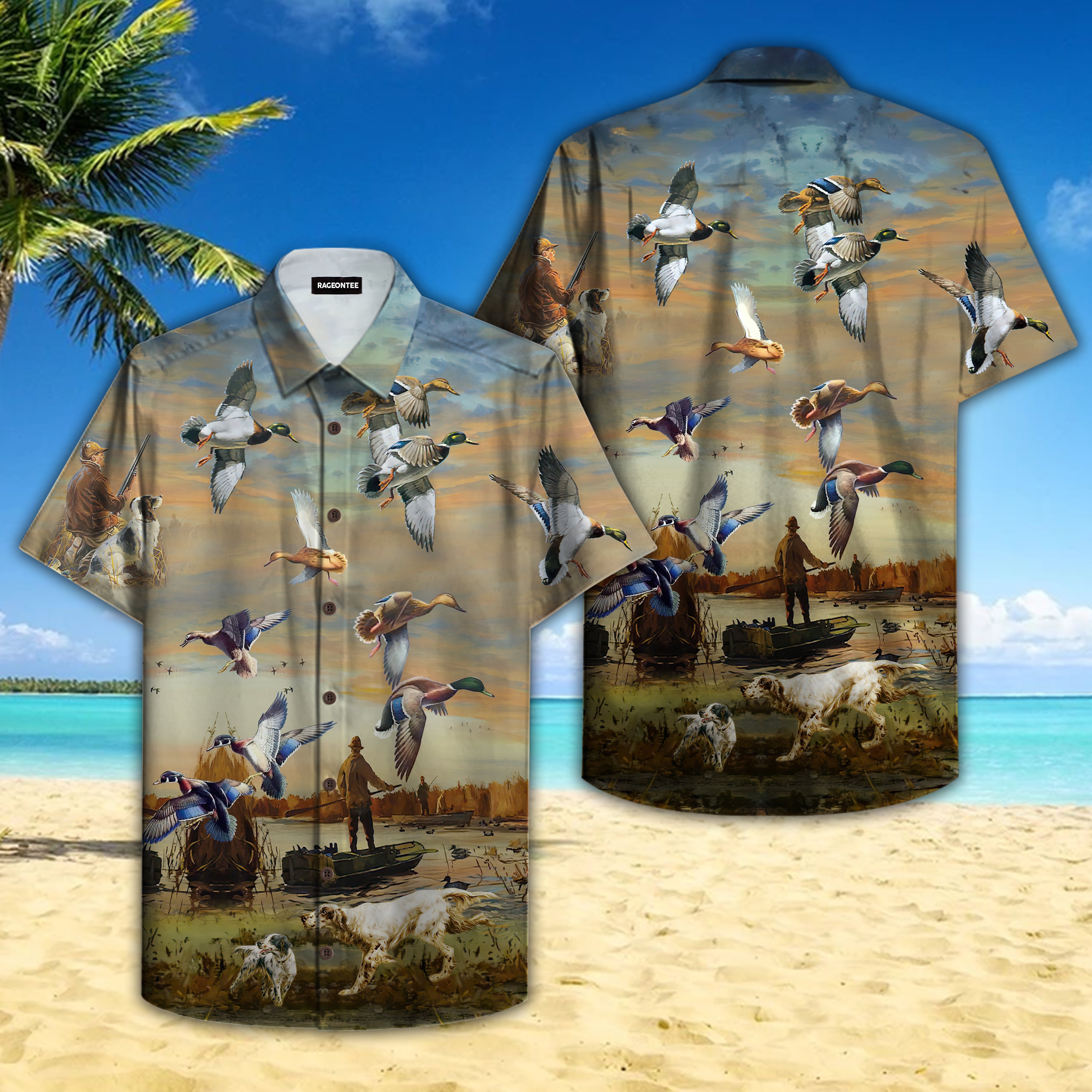 Duck Hunting Hawaiian Shirt | Unisex | Adult | Hw4975