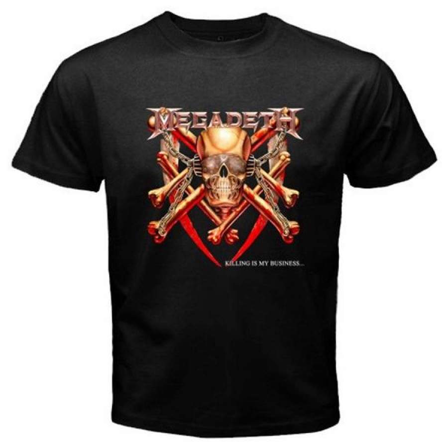 Di Nuovo Sveglio Nuovo Megadeth Uccidere ?? La Mia Attivit?? Stampato T Shirt Hipster Top Personalizza Stampato Manica Corta Tees