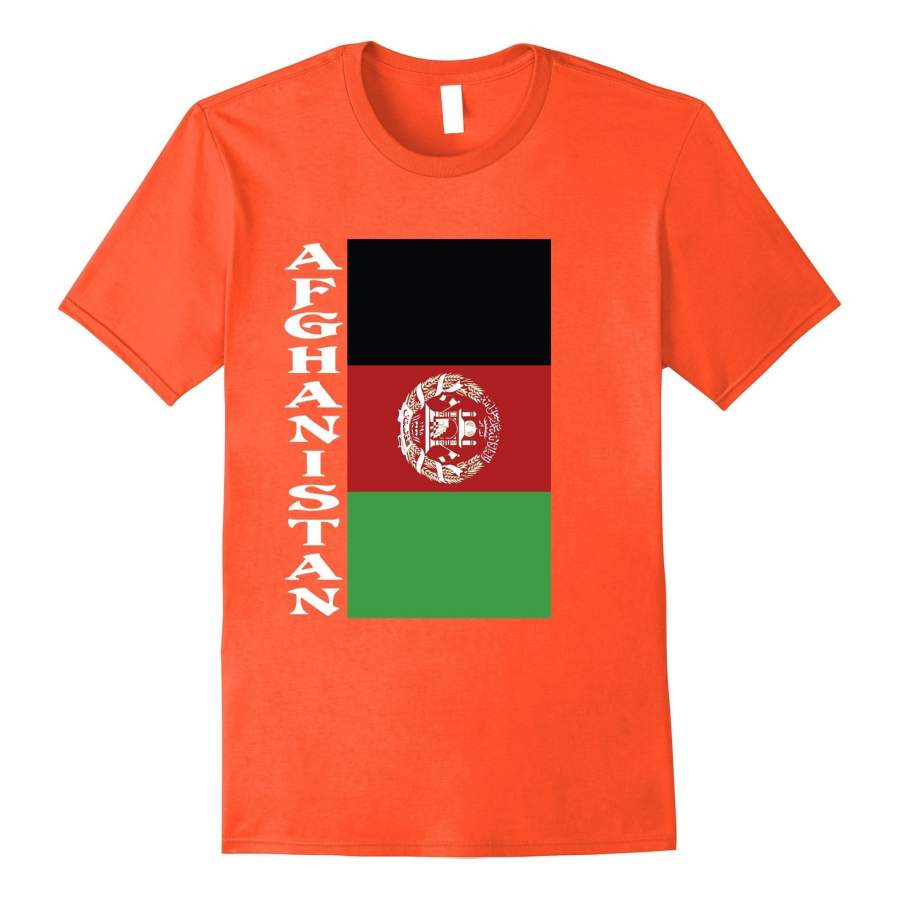 Afghanistan Afghan Flag Pride Sideways T-Shirt