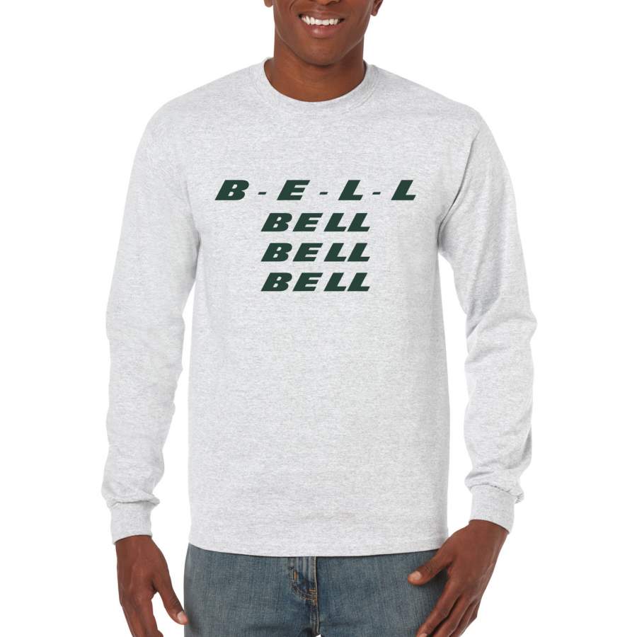 B-E-L-L Bell Bell Bell, Funny #26 New York Fantasy Football Fans | Mens Sports Long Sleeve T-Shirt