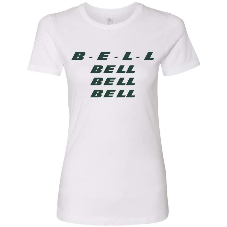 B-E-L-L Bell Bell Bell, Funny NYJ #26 New York Fantasy Football Fans | Womens Sports Premium Tri Blend T-Shirt