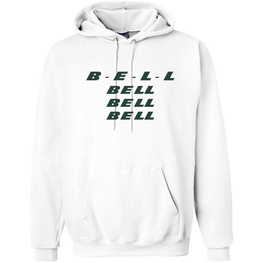 B-E-L-L Bell Bell Bell, Funny #26 New York Fantasy Football Fans | Mens Sports Hooded Sweatshirt Graphic Hoodie