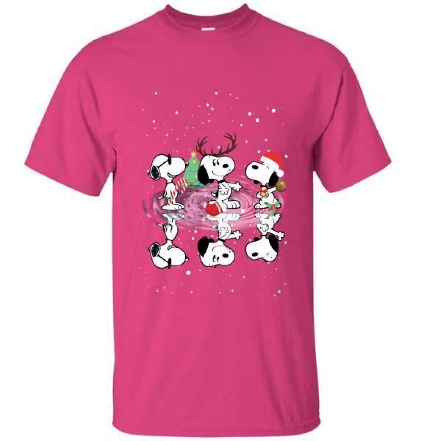 Christmas Peanuts Snoopy Water Reflection T-Shirt