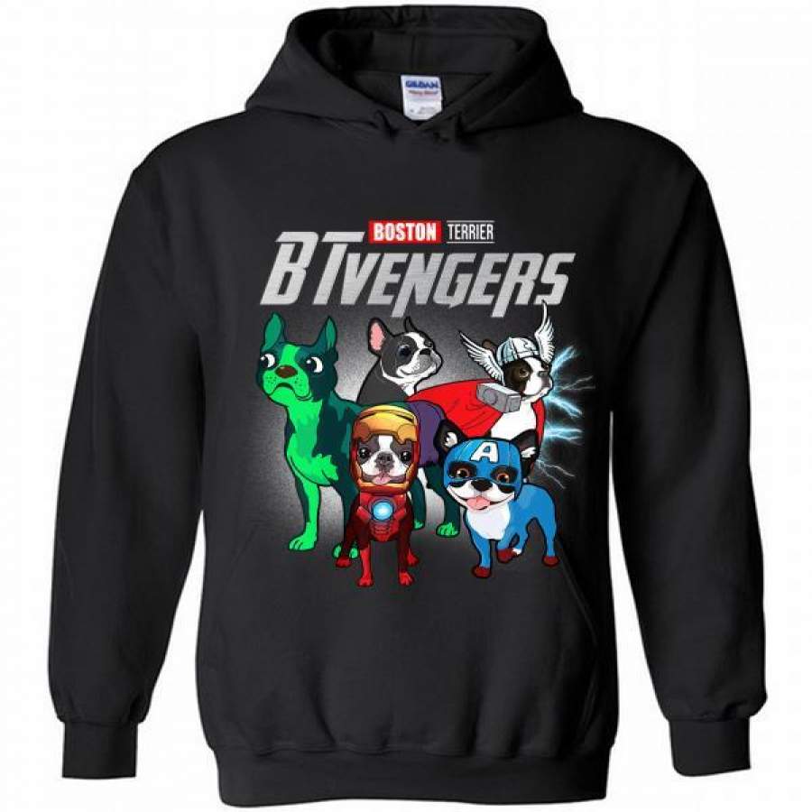 BTvengers Boston Terrier Dog Lover Hoodie