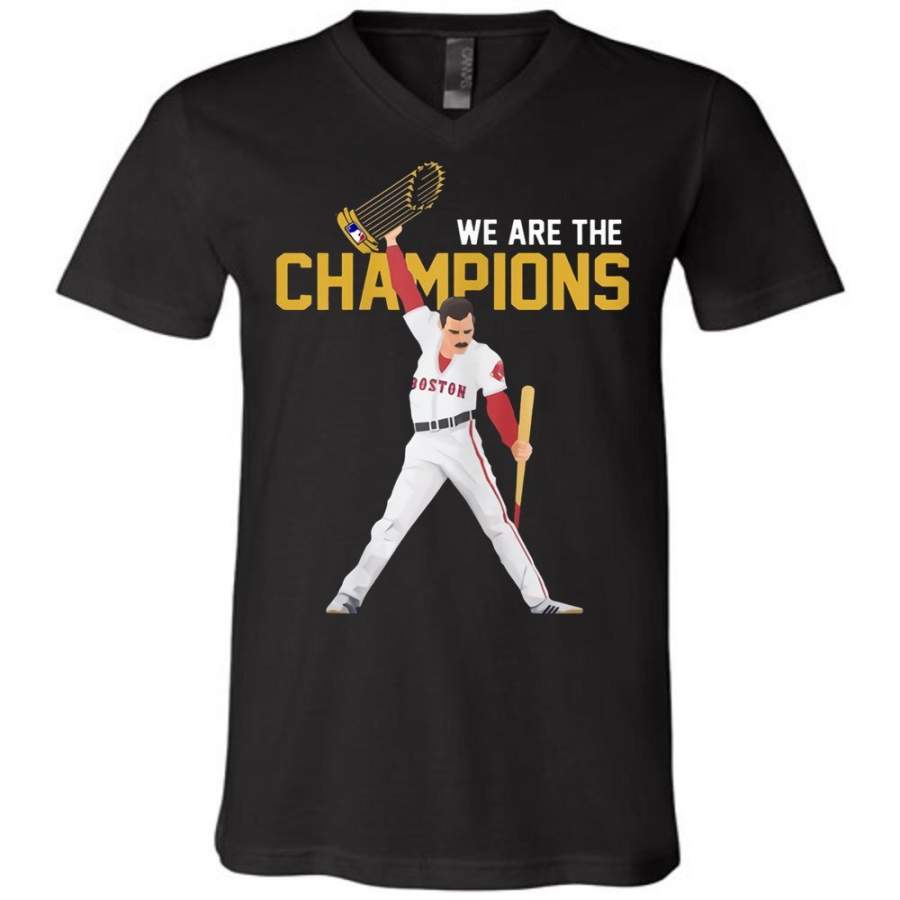 Damage Done Boston RedSox We are the champions Unisex V-neck