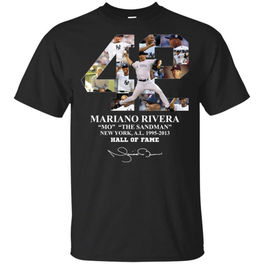 42 Mariano Rivera Mo The Sandman New York 1995-2013 Hall Of Fame Men, women T-shirt