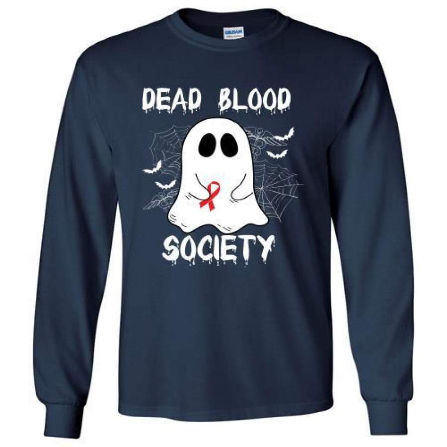 Dead Blood Society Boo Ghost Halloween Long Shirt