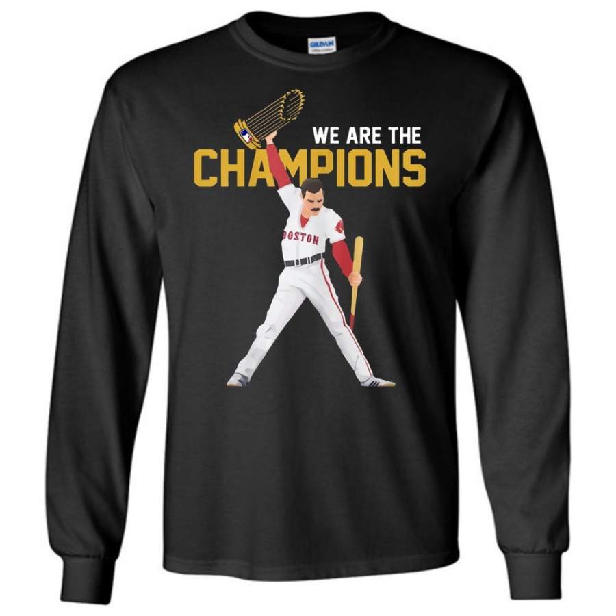 Damage Done Boston RedSox We are the champions Long T-shirt