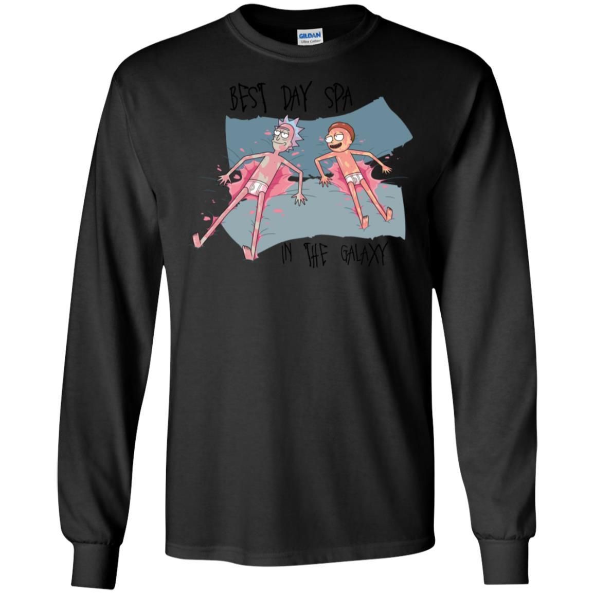 Rick And Morty Best Spa Day In The Galaxy Men Long Sleeve Shirt