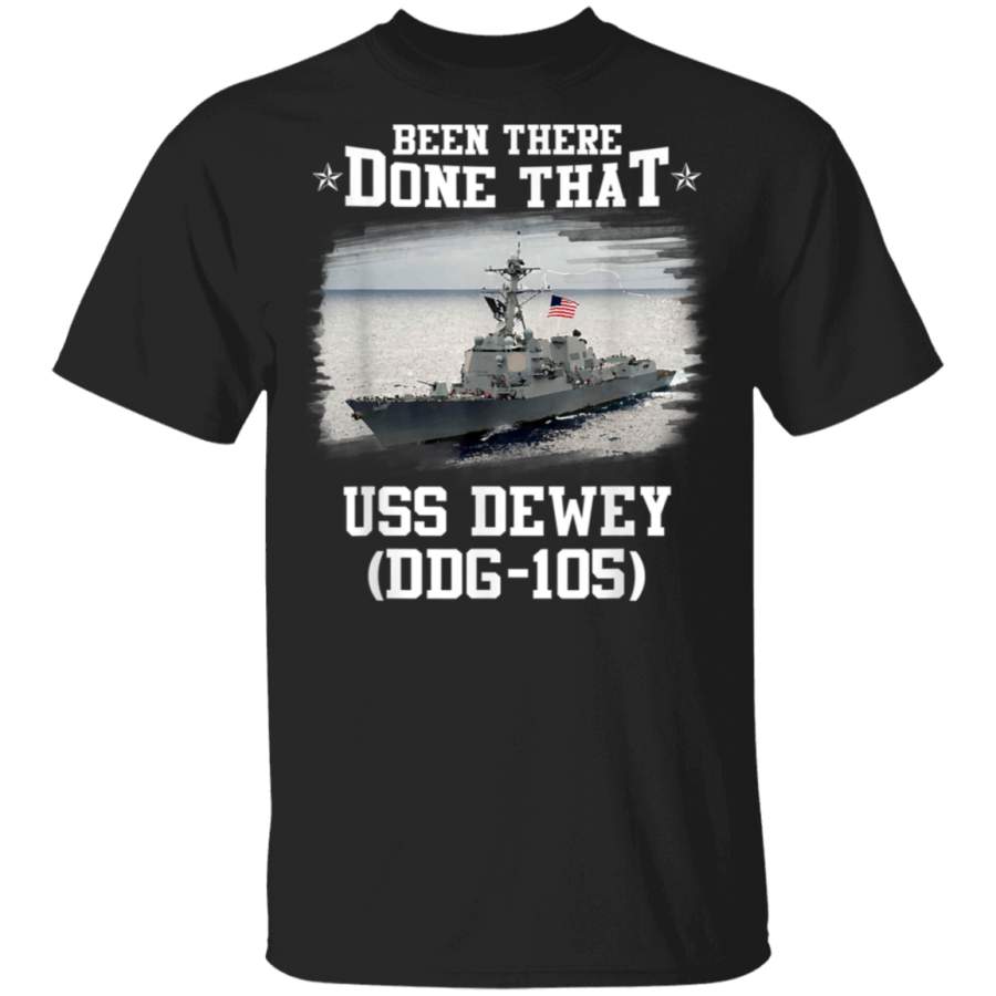 DDG105 USS Dewey TShirt Navy Ships Tee