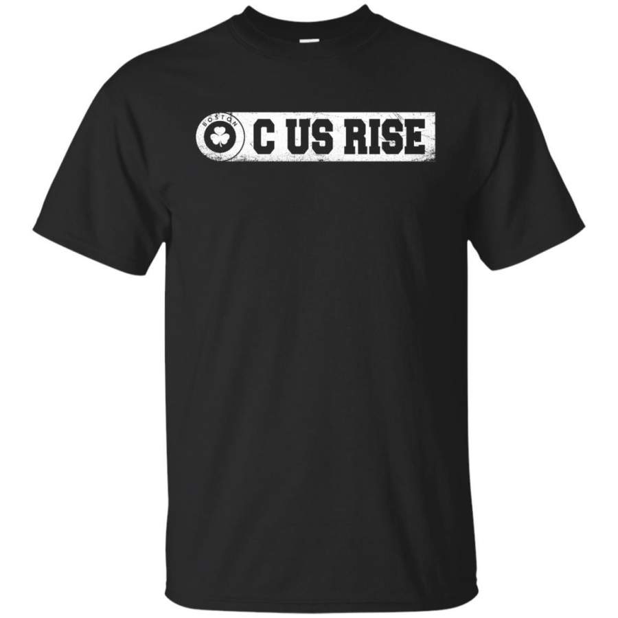 C Us Rise Boston TShirt – Distressed Tee