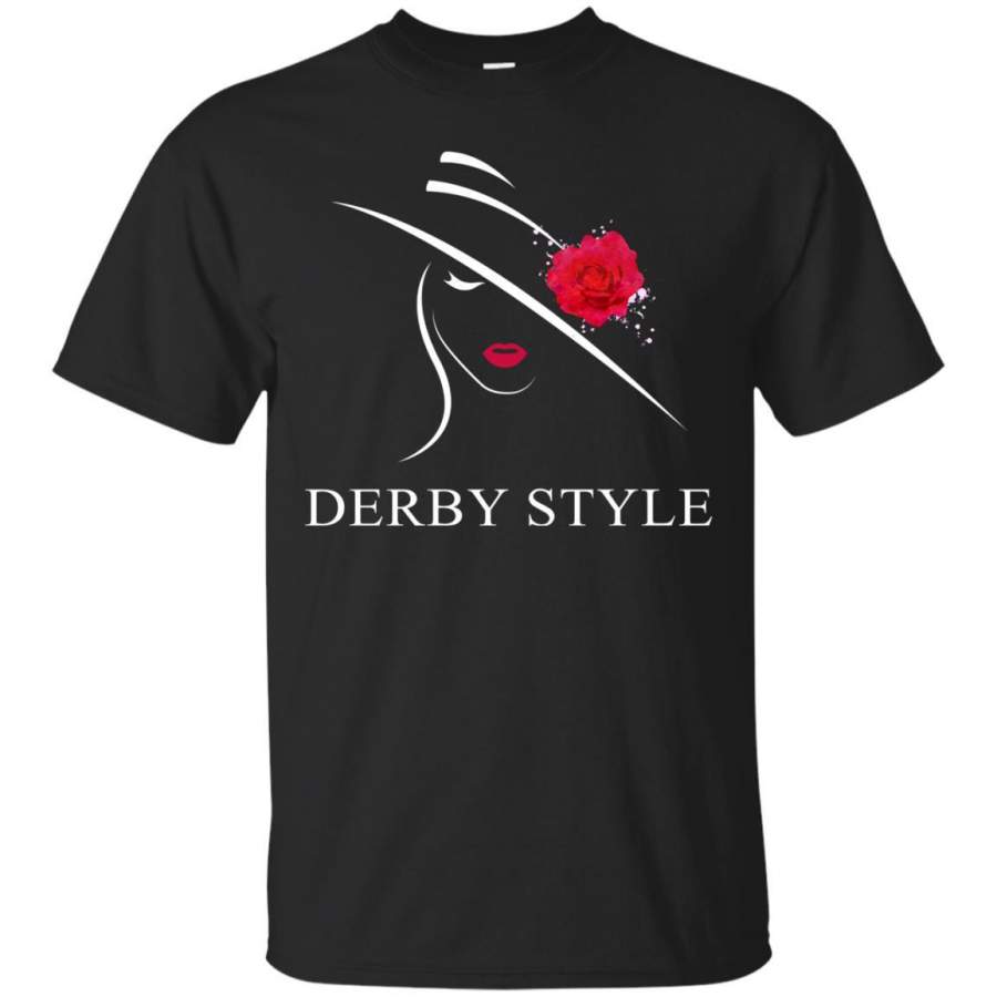 Derby Style Horse Race Jockey Women Kentucky T-Shirt