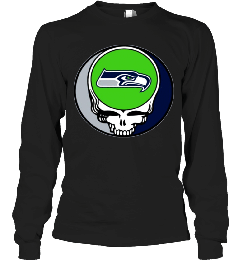 Bandit Steal Your Face Seattle Grateful Seahawk Dead Lot Skull Football Long Sleeve