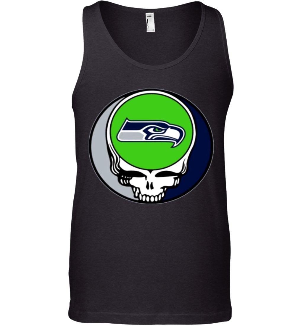 Bandit Steal Your Face Seattle Grateful Seahawk Dead Lot Skull Football Tank Top