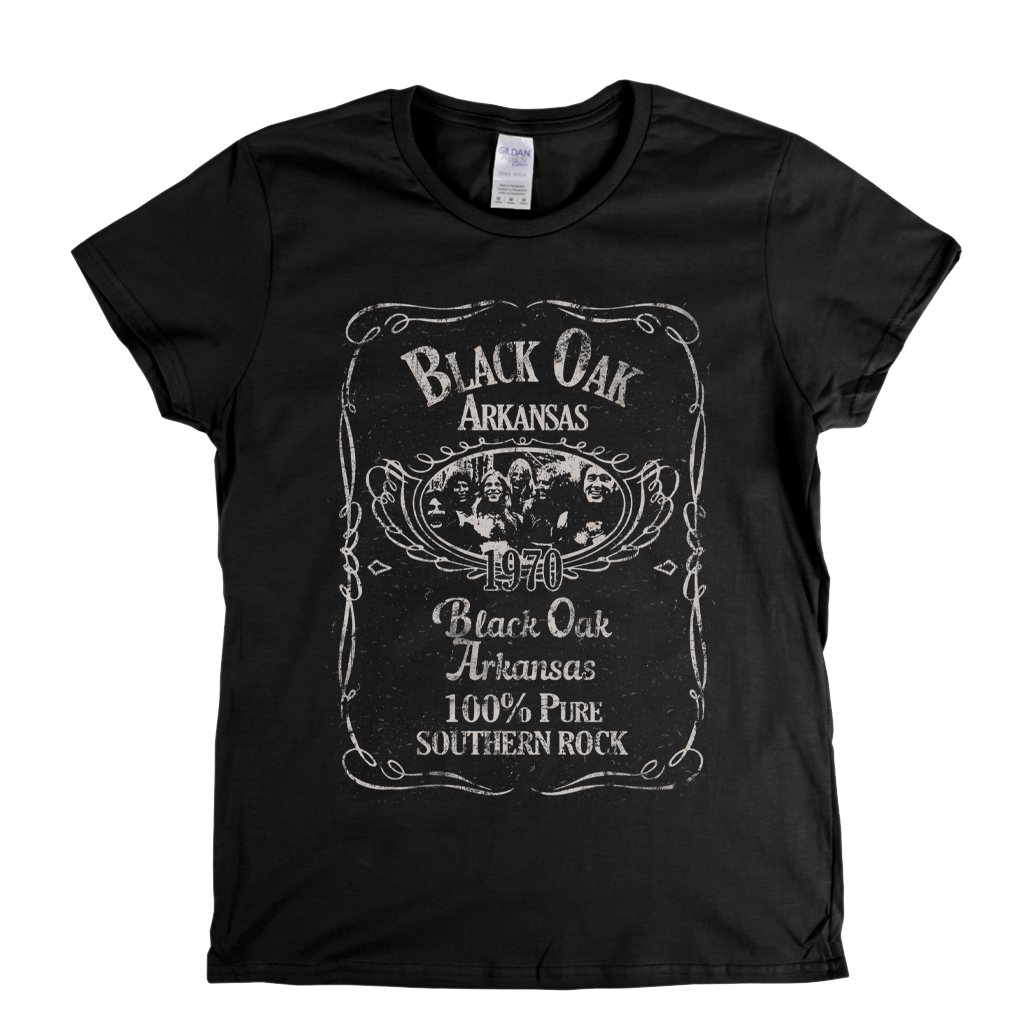 Buy Black Oak Arkansas Liquor Label Womens T-Shirt