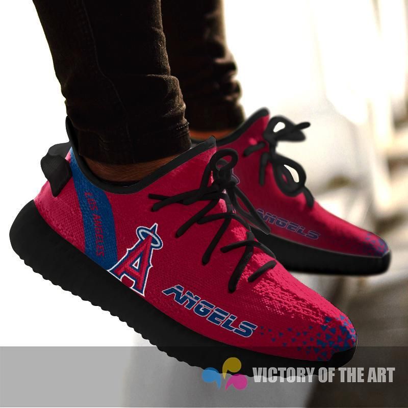 Discover Cool Line Logo Los Angeles Angels Sneakers As Special Shoes