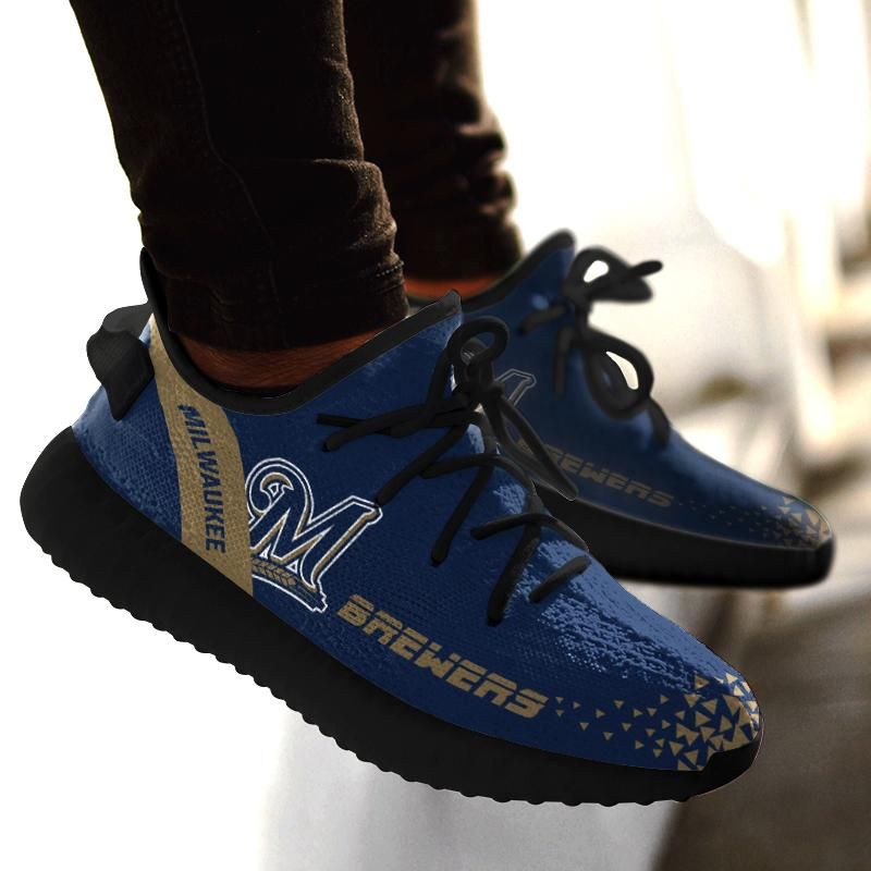 Discover Cool Line Logo Milwaukee Brewers Sneakers As Special Shoes