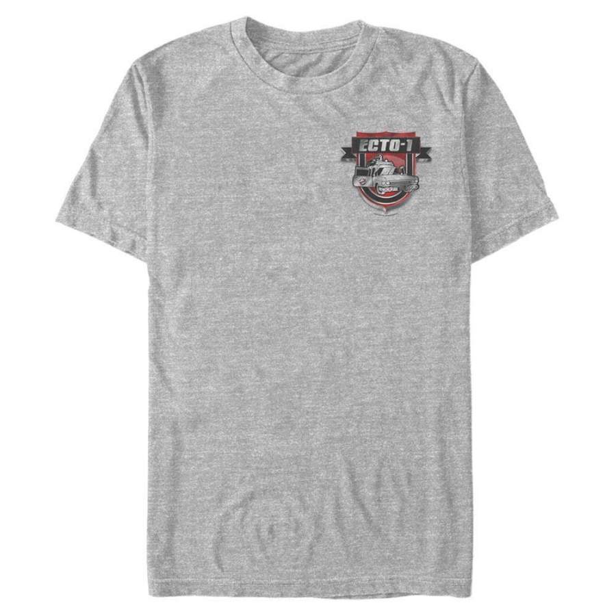 Ecto-1 Badge – Ghostbusters Heather Grey T-Shirt