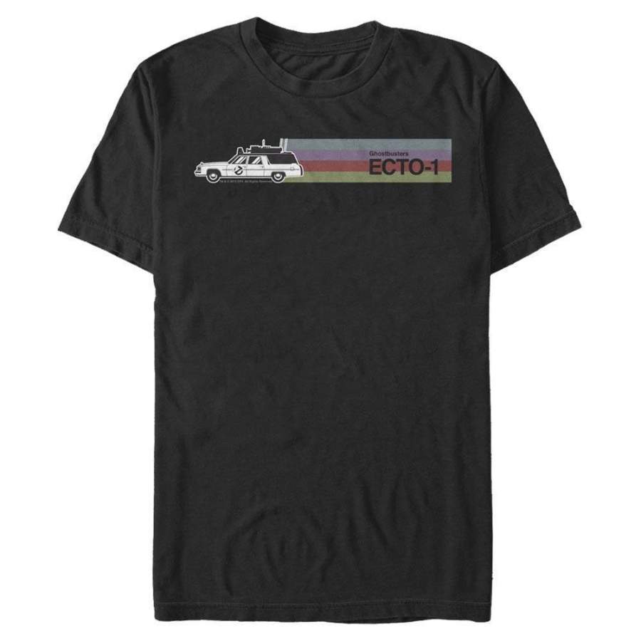 Ecto-1 Stripe – Ghostbusters Black T-Shirt