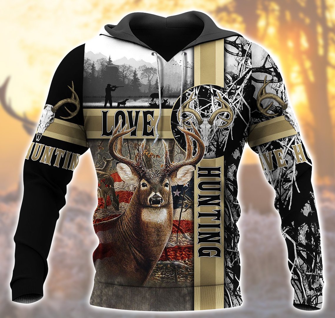 Love Hunting Flag Huntbeus 3D All Over Print | Unisex | Adult | Ht5176