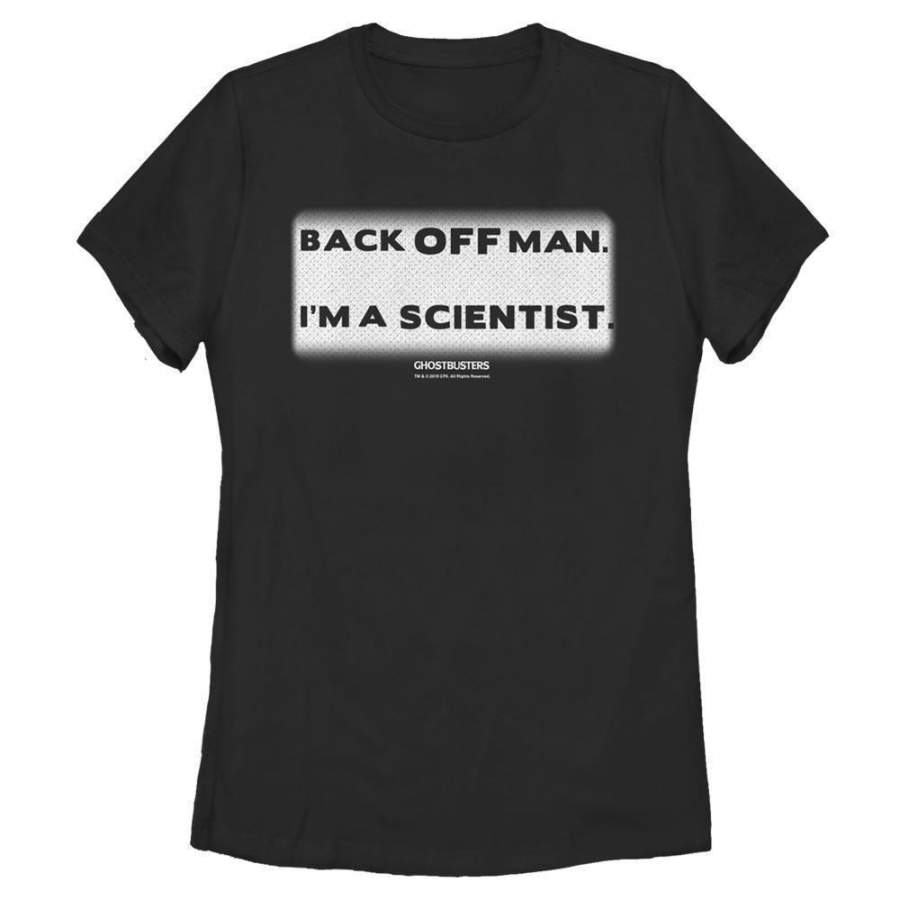 Back Off – Ghostbusters Black T-Shirt, Women’s