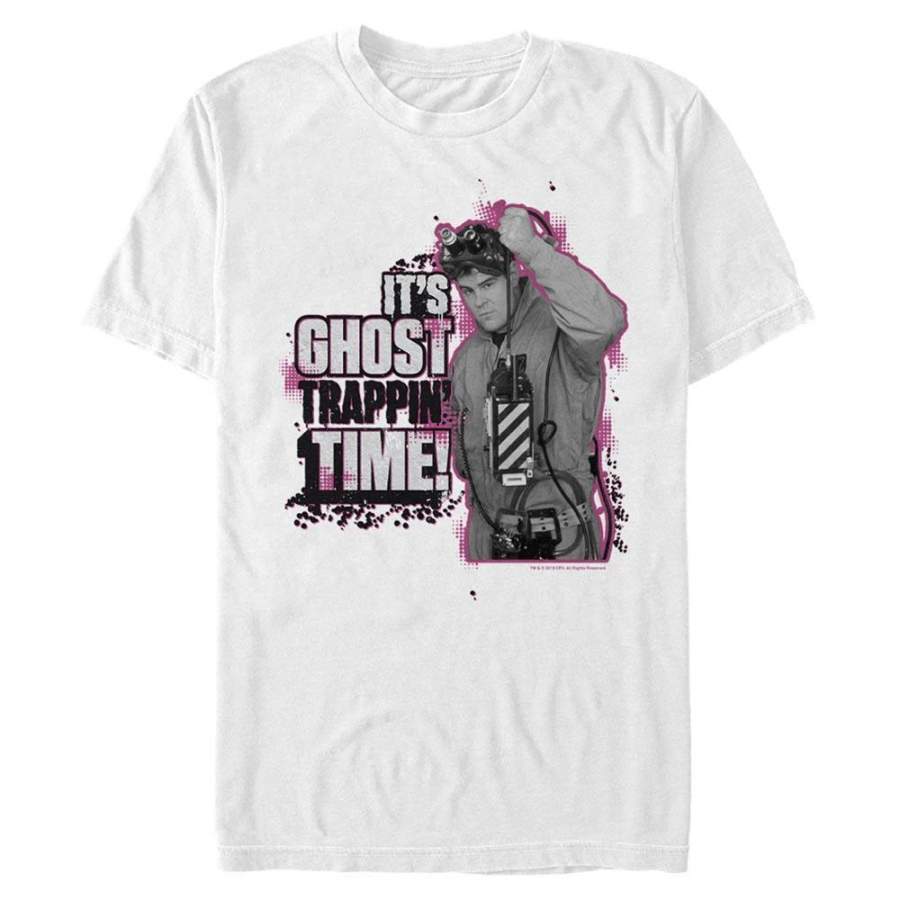 Neon Trappin’ Time – Ghostbusters White T-Shirt