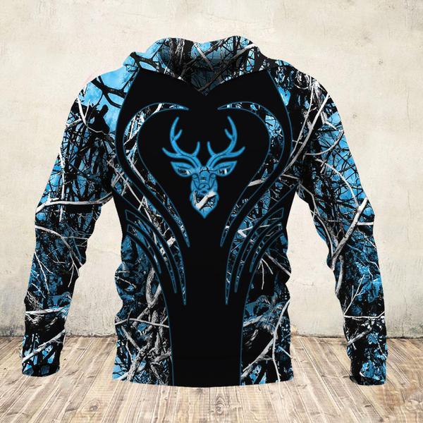 Deer Blue Hunting 3D All Over Print | Unisex | Adult | Ht4609