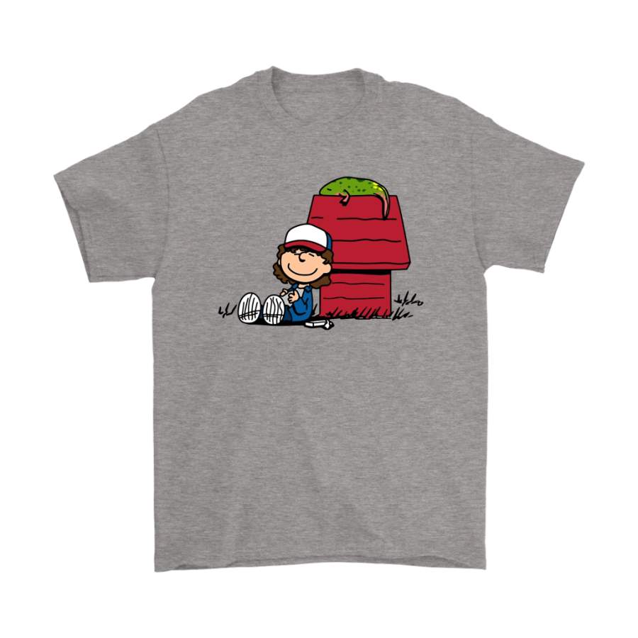 Dustin And D’Artagnan Dart By Snoopy Doghouse Stranger Things Shirts