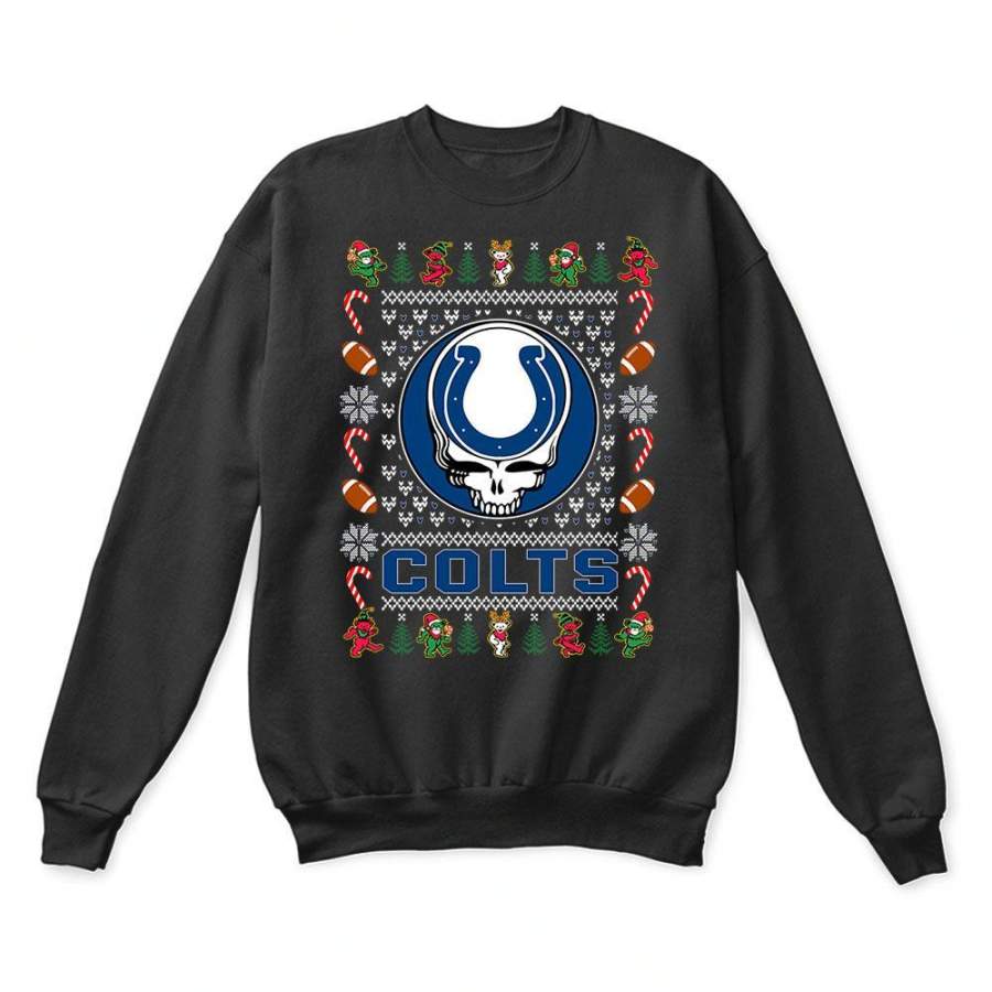 Indianapolis Colts x Grateful Dead Christmas Ugly Sweater