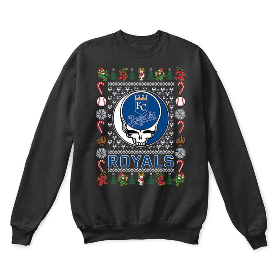 Kansas City Royals x Grateful Dead Christmas Ugly Sweater