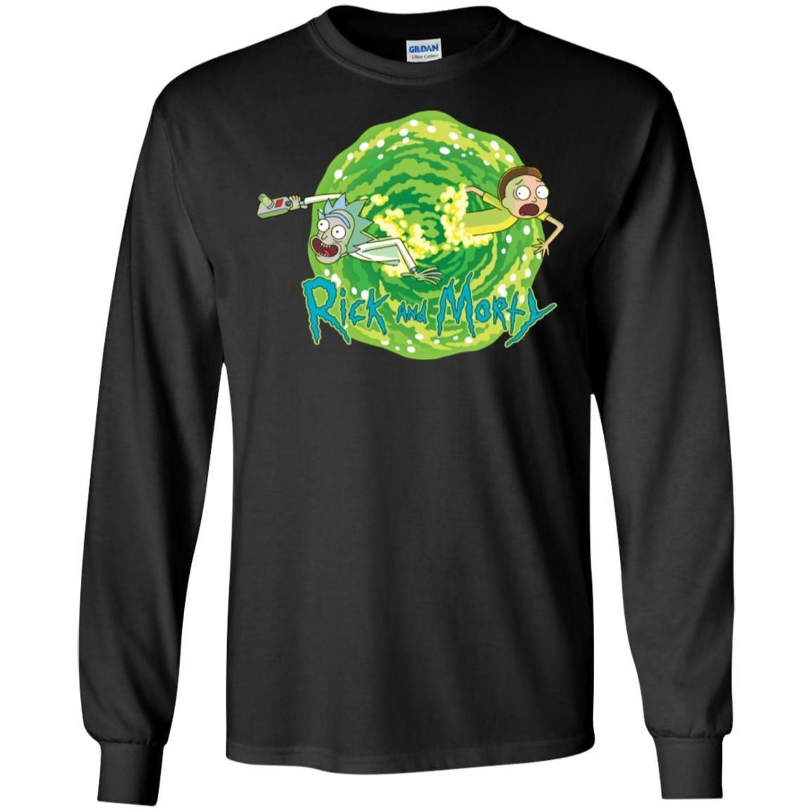 Rick And Morty Multidimensional Travel Men Long Sleeve Shirt