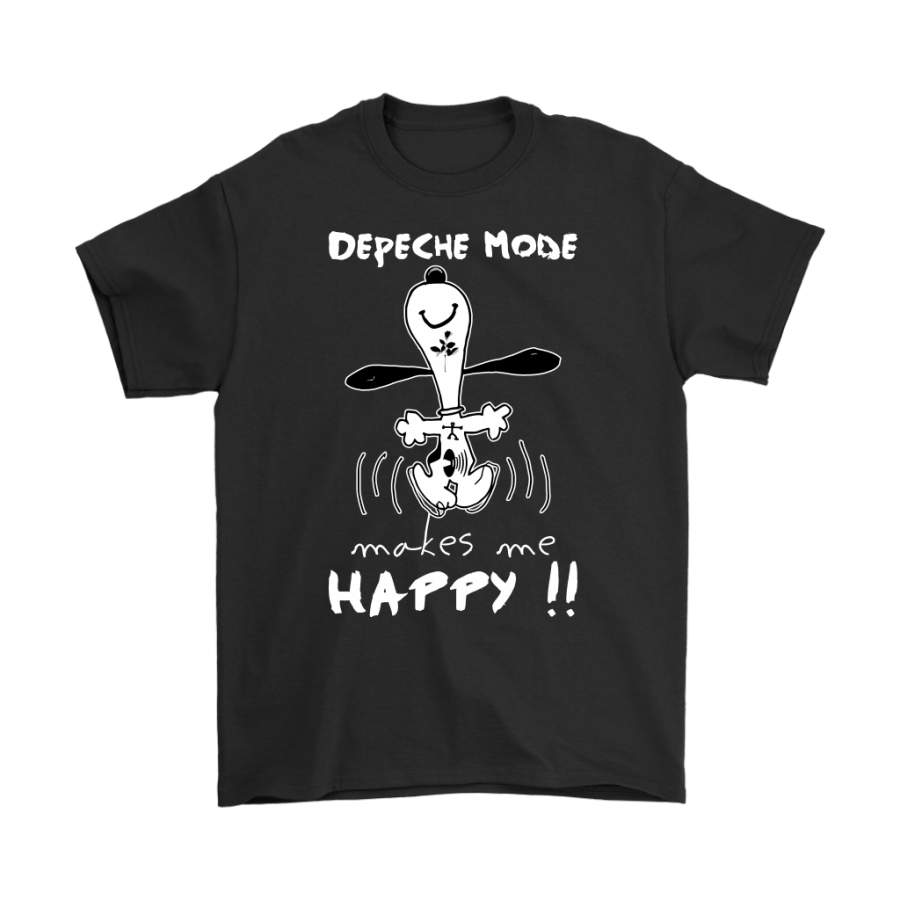 Depeche Mode Makes Me Happy Snoopy Shirts