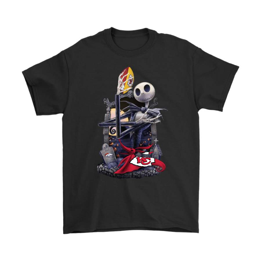 Kansas City Chiefs Jack Skellington Halloween Shirts