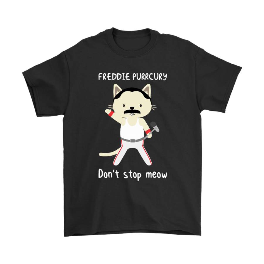 Freddie Purrcury Don’t Stop Meow Freddie Mercury Cat Shirts