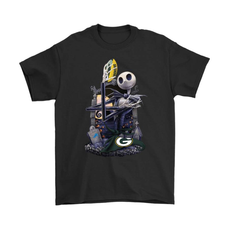 Green Bay Packers Jack Skellington Halloween Shirts