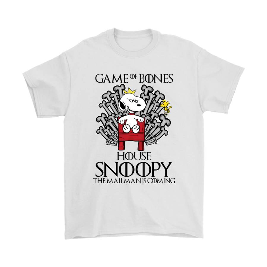 Game Of Bones House Snoopy The Mail Man Is Coming Shirts