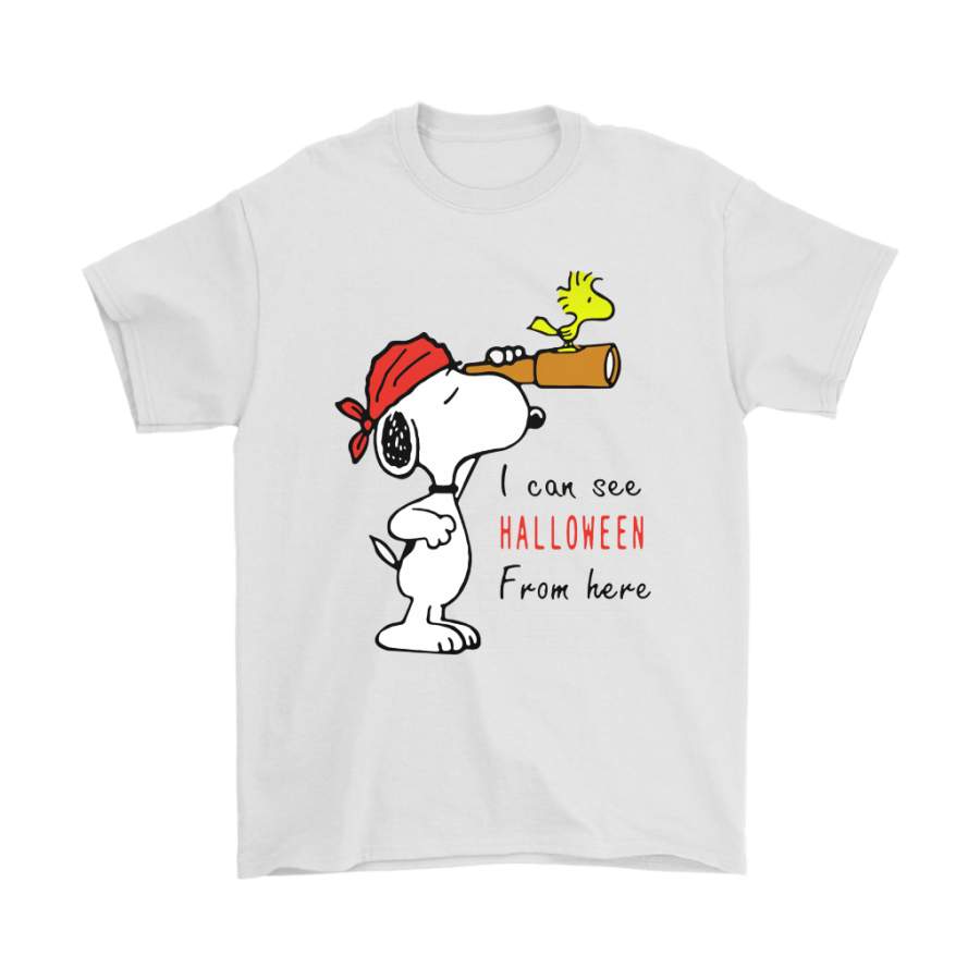 I Can See Halloween From Here Snoopy And Woodstock Shirts