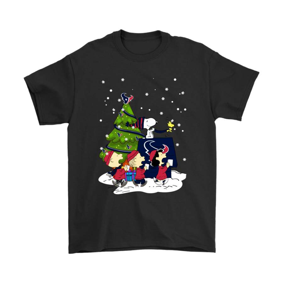 Houston Texans Are Coming To Town Snoopy Christmas Shirts