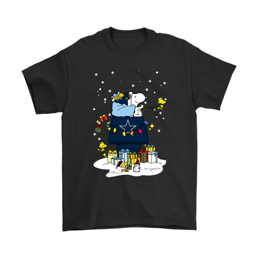 Dallas Cowboys Santa Snoopy Brings Christmas To Town Shirts