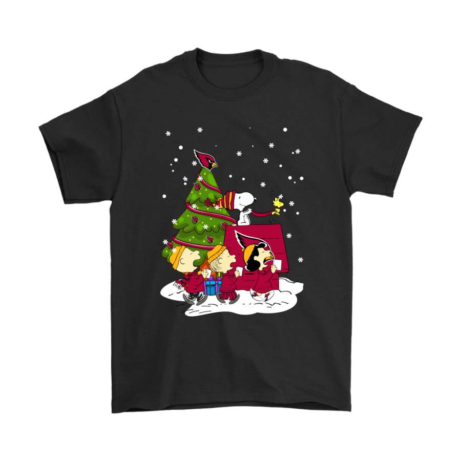 Arizona Cardinals Are Coming To Town Snoopy Christmas Shirts