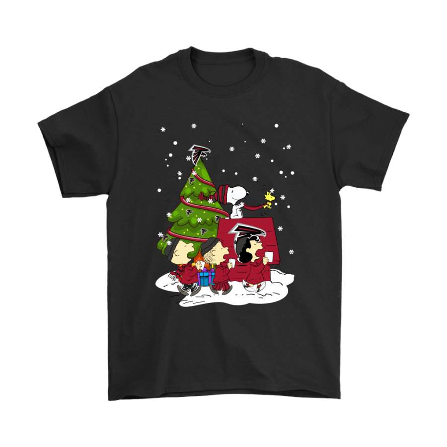 Atlanta Falcons Are Coming To Town Snoopy Christmas Shirts